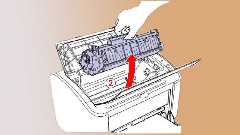 Bạn nên mở hộp mực ra để kiểm tra khi máy in xảy ra lỗi