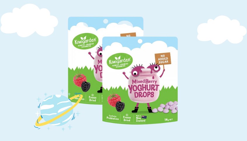 Sữa chua khô Kiwigarden vị mixed berry - Không thêm đường