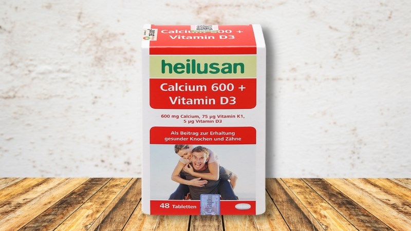 Heilusan Calcium 600 +Vitamin D3 giúp ngừa loãng xương 