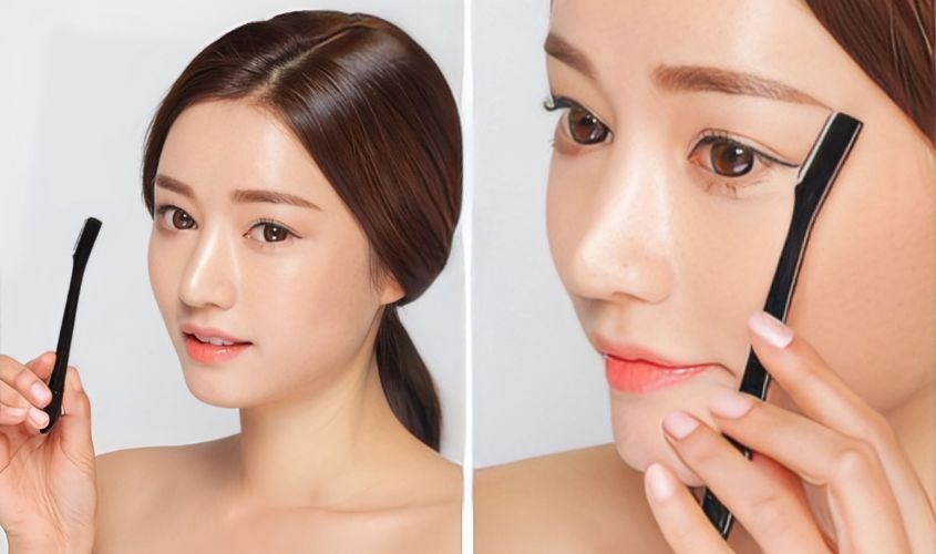 Dao cạo lông mày giúp bạn tỉa gọn những phần lông mày thừa