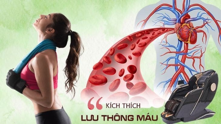 Ghế massage không trọng lực giúp cải thiện lưu thông máu hiệu quả