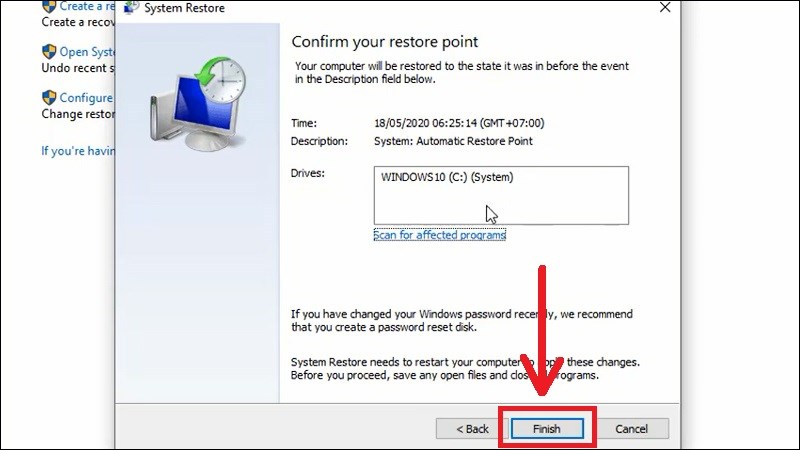 Máy tính sẽ có thể tự khởi động lại để hệ thống phục hồi nên bạn yên tâm nhé! Máy tính sẽ có thể tự khởi động lại để hệ thống phục hồi nên bạn yên tâm nhé!