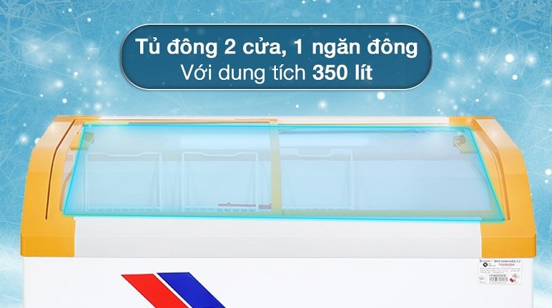 Tủ đông Sanaky 350 lít VH-4899KB sở hữu thiết kế 2 ngăn tiện lợi