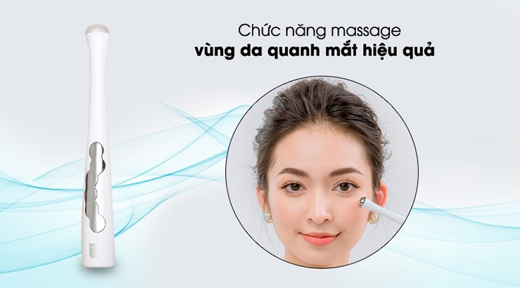 Máy massage mắt chống lão hóa Lifetrons EM-100 được tích hợp chức năng massage quanh mắt giúp kích thích tế bào, hạn chế đau mỏi