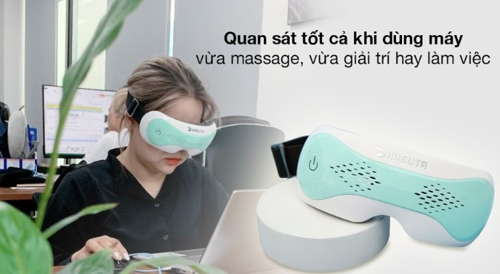 Tầm nhìn không bị hạn chế là một điểm cộng sáng giá của máy massage mắt HASUTA HME-120