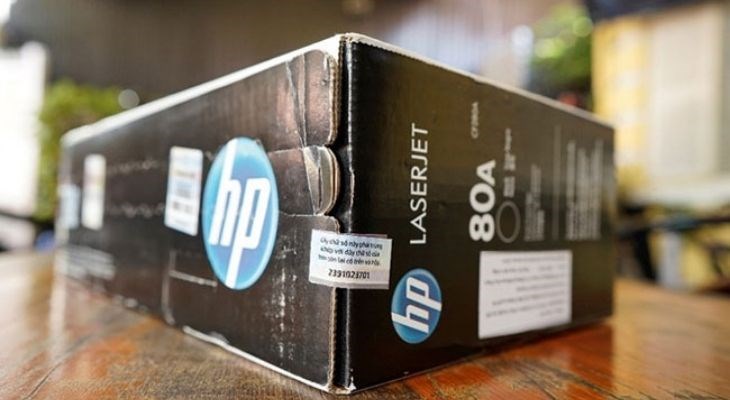 Mực in HP thật sẽ có 3 con tem gồm 10 chữ số giống nhau
