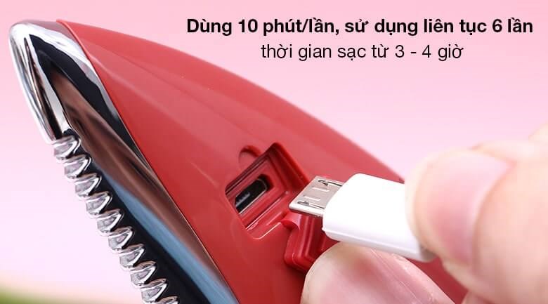 Máy massage K.SKIN KD817 được trang bị cổng sạc USB tiện lợi