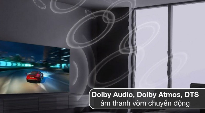 Tivi C835 cho chất lượng âm thanh vượt trội với tổng công suất 60W và trang bị nhiều công nghệ âm thanh khác