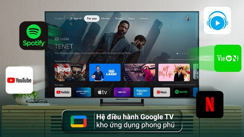 Google Tivi QLED TCL 4K 65 inch 65C735 đáp ứng tốt đầy đủ các nhu cầu giải trí của gia đình hiện nay
