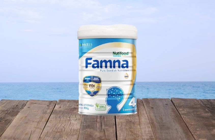 Sữa bột Nutifood Famna số 4 hương vani 850g (từ 2 tuổi)