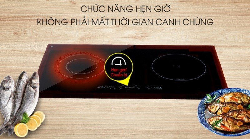 Bếp từ hồng ngoại lắp âm Teka IR 720 được trang bị chức năng hẹn giờ nấu tiện lợi cho những người bận rộn