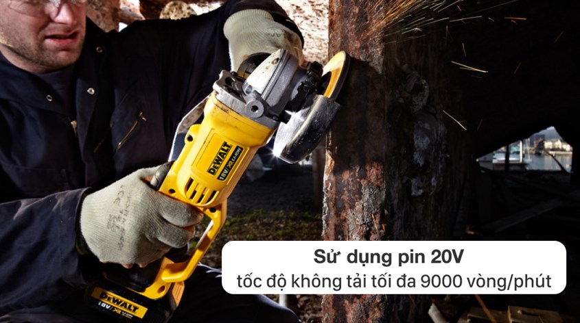 Máy mài góc dùng pin Dewalt DCG405N-KR 18V có giá thành 2.918.000 đồng (cập nhật tháng 4/2023)
