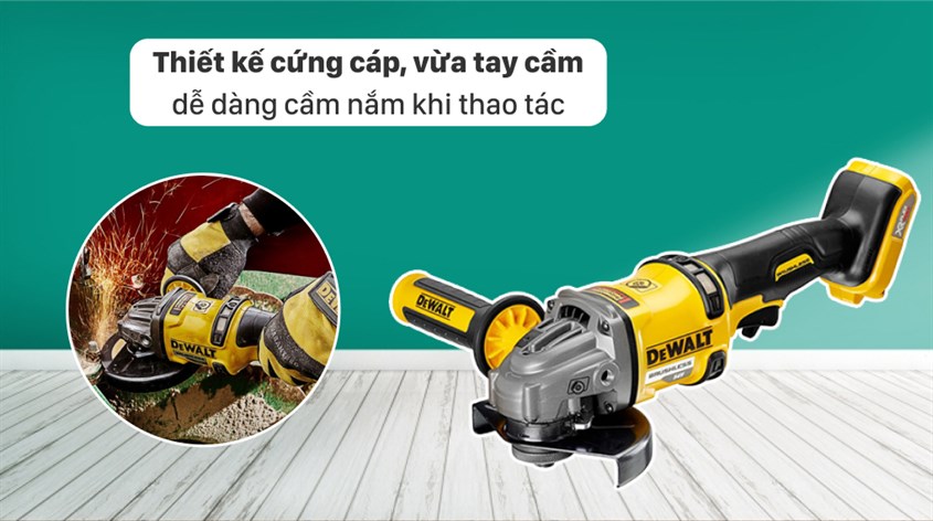 Máy mài góc dùng pin Dewalt DCG414N-XJ 54V có thiết kế cứng cáp, bền chắc