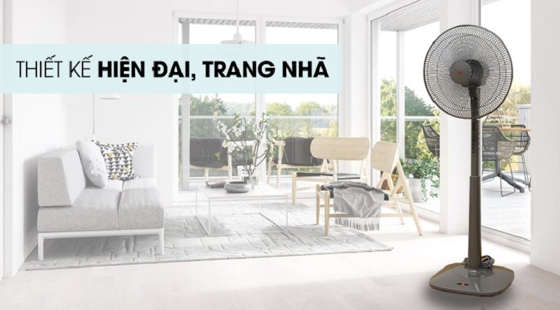 Quạt đứng KDK M40K GY sở hữu thiết kế hiện đại, sang trọng, màu sắc trang nhã