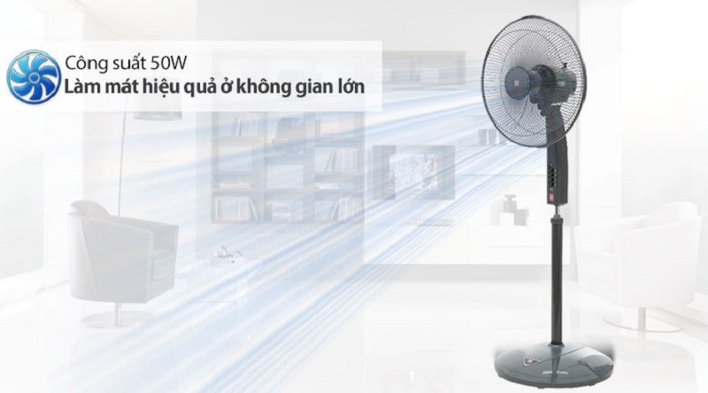 Quạt treo KDK M40M được thiết kế với màu đen tuyền mang vẻ đẹp sang trọng