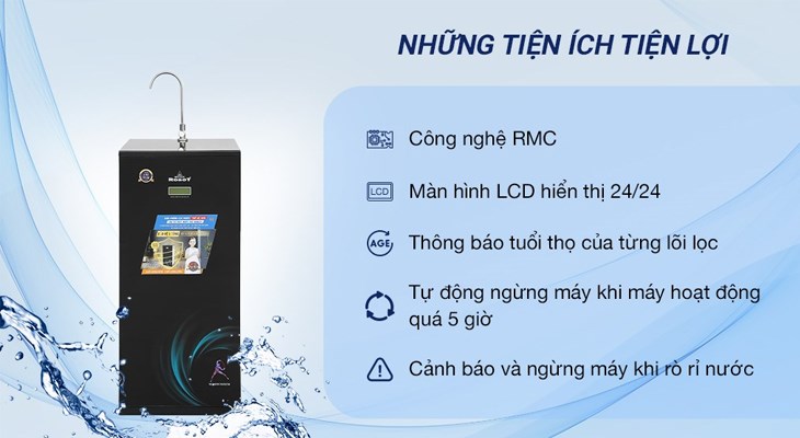 Công nghệ vi điều khiển RMC giúp theo dõi tình trạng của máy và cảnh báo kịp thời