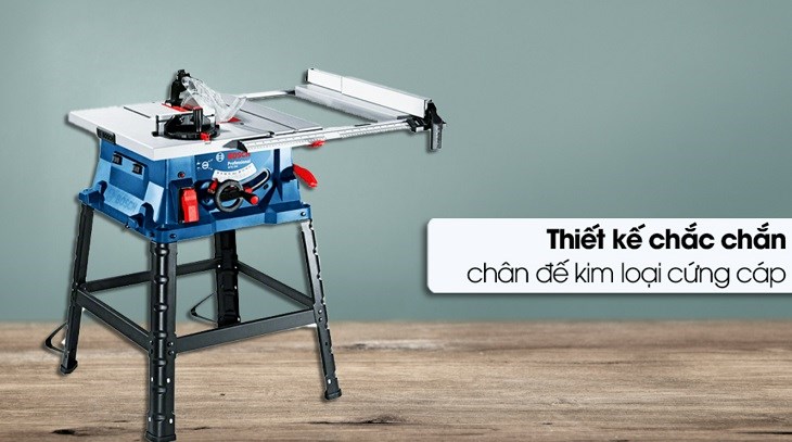 Máy cưa bàn Bosch GTS 254 1800W cho khả năng cắt sắt nhanh, không phát ra tiếng ồn quá lớn