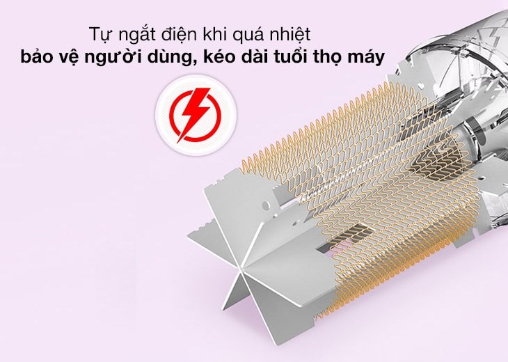 Máy hoạt động bền bỉ, lâu dài nhờ chế độ ngắt điện tự động