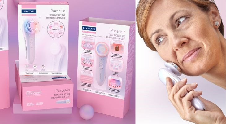 Máy massage Lanaform có kiểu dáng nhỏ gọn, giúp bạn dễ dàng cầm nắm