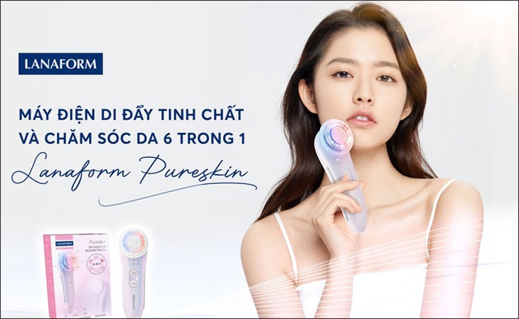 Máy massage mặt Lanaform được tích hợp 6 chế độ chăm sóc da cho phép bạn tinh chỉnh linh hoạt theo nhu cầu sử dụng