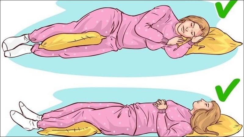 Nằm thẳng và nằm nghiêng trái là tư thế ngủ tốt nhất