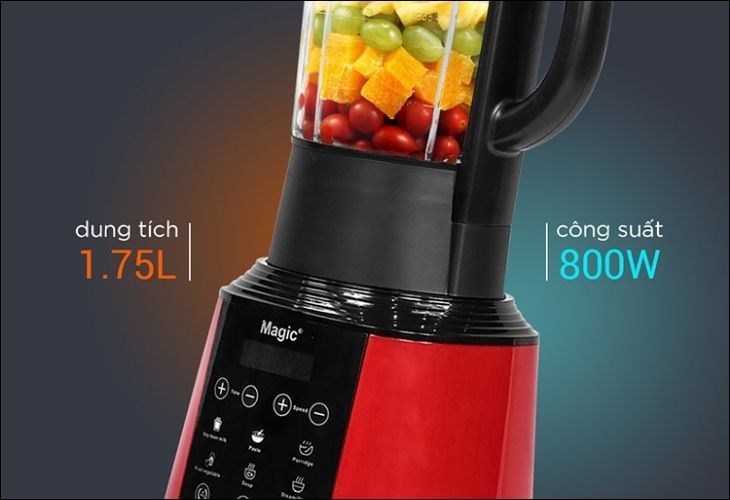 Công suất và dung tích của máy làm sữa hạt Magic lớn, thuận lợi cho việc xay hạt nhanh và nhuyễn