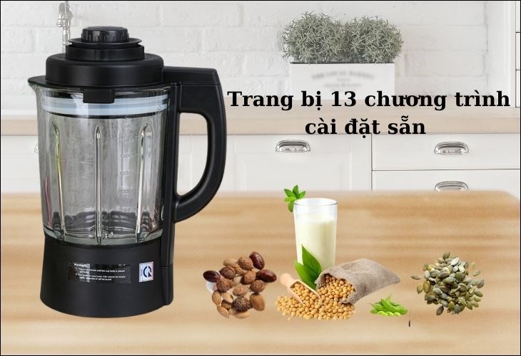 Được trang bị 13 chương trình cài đặt sẵn, máy giúp người dùng có thể lựa chọn và điều chỉnh các chế độ pha