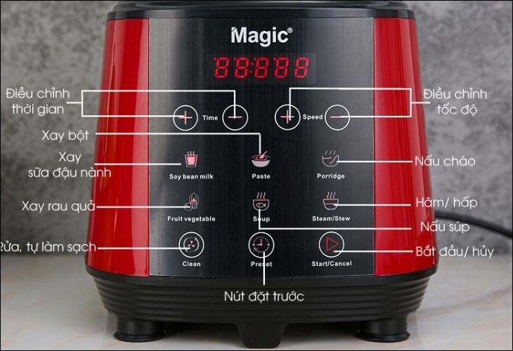 Máy được trang bị bảng điều khiển cảm ứng, giúp người dùng dễ dàng chọn các chế độ và chức năng