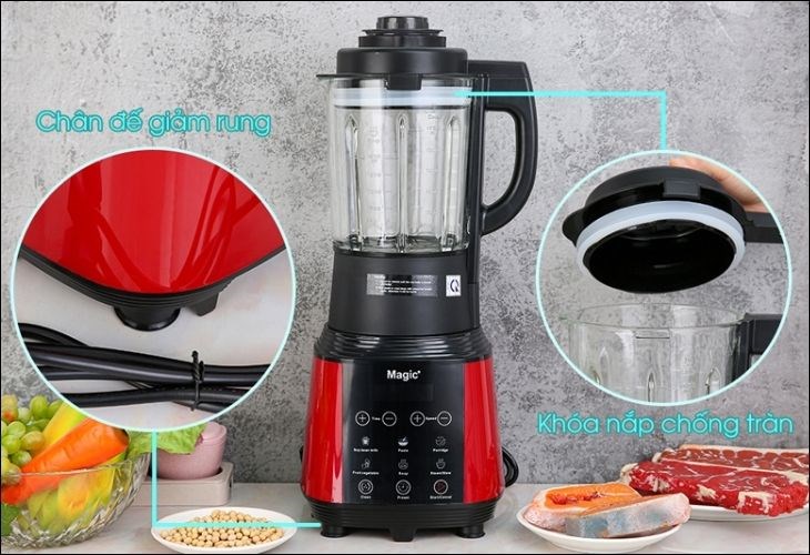 Máy có chân đế bọc bằng silicon để tạo sự cố định khi đang hoạt động