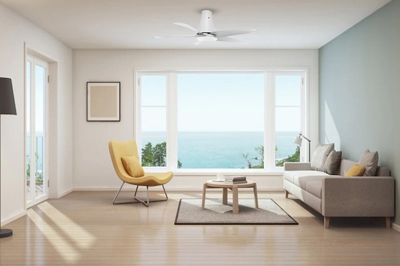Quạt trần Mitsubishi Electric C56-RA5 SF-GY 65W thuộc dòng quạt trần với thiết kế hiện đại