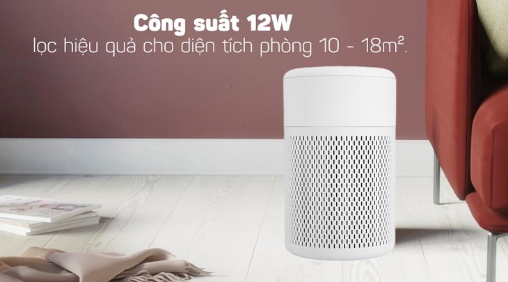Máy lọc không khí Beko ATP 5100 I 12W có công suất 12W, lọc hiệu quả cho không gian 10 - 18m2