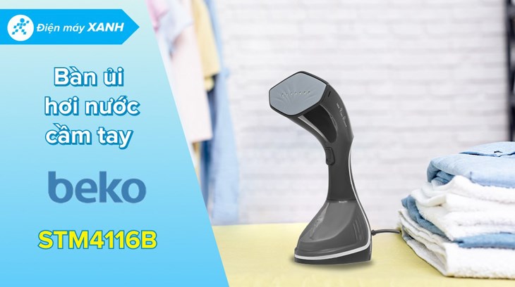 Bàn ủi hơi nước cầm tay Beko STM4116B 1600W có kiểu dáng đơn giản, nhỏ gọn, tiện cầm nắm và di chuyển Bàn ủi hơi nước cầm tay Beko STM4116B 1600W có kiểu dáng đơn giản, nhỏ gọn, tiện cầm nắm và di chuyển