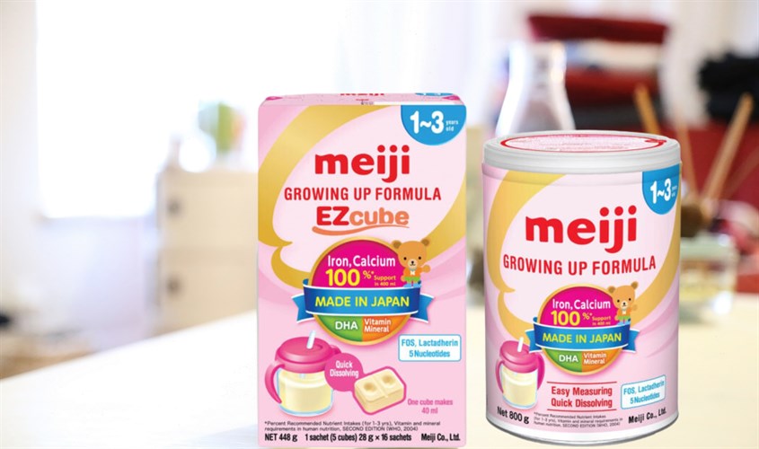 Chọn sữa bột dạng gói theo dòng sữa bột mà bé đang dùng