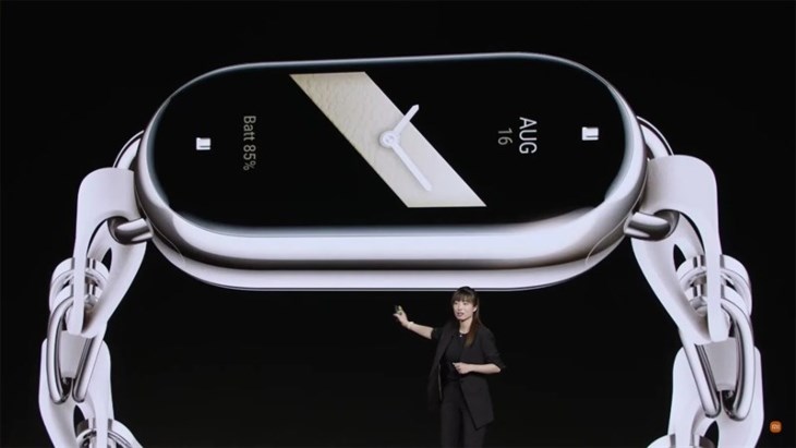 Kiểu dáng bầu dục quen thuộc trên Xiaomi Band 8