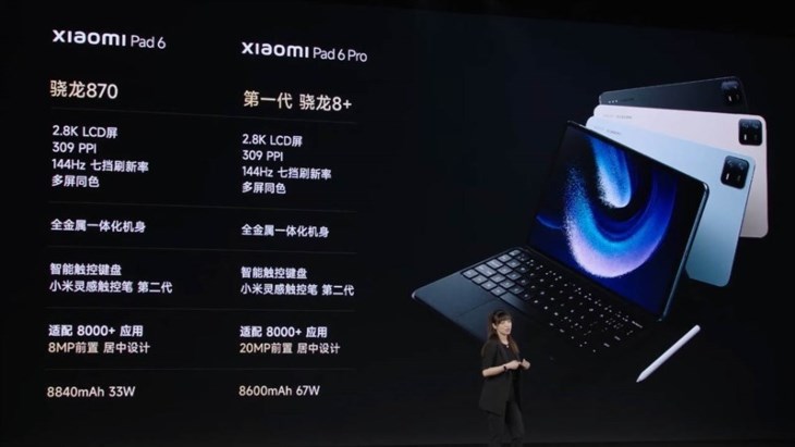 Các thông số kỹ thuật trên Xiaomi Pad 6