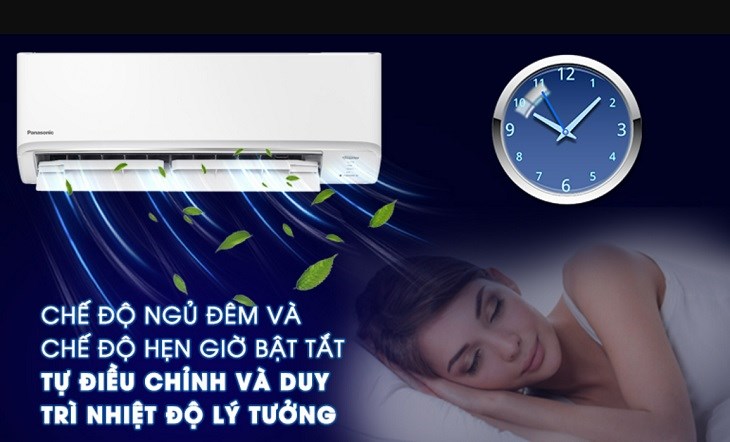 Máy lạnh Panasonic Inverter 2 HP CU/CS-XU18ZKH-8 trang bị chế độ ngủ đêm Sleep tránh cảm giác gây lạnh buốt cho người dùng