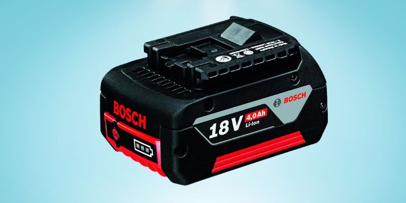Pin Li-Ion Bosch 18V 4.0 Ah sở hữu thiết kế nổi bật, bắt mắt, gọn nhẹ