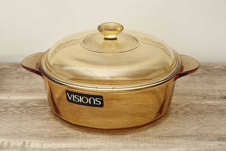 Nồi thủy tinh nắp thủy tinh 24 cm Visions VS-32/CL1 3.25 lít có khả năng chịu nhiệt, chịu lực tốt