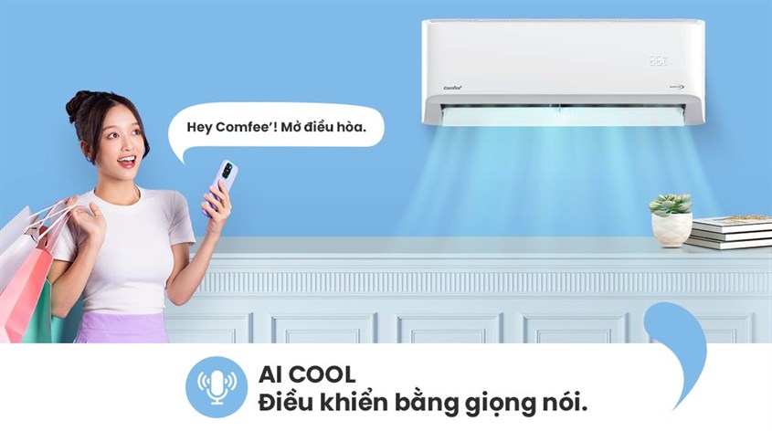 AI COOL Điều khiển bằng giọng nói tiện lợi mà không cần vất vả tìm remote. 