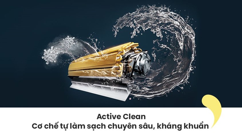 Công nghệ Active Clean - Cơ chế tự làm sạch chuyên sâu, kháng khuẩn giúp tiết kiệm chi phí vệ sinh định kỳ 