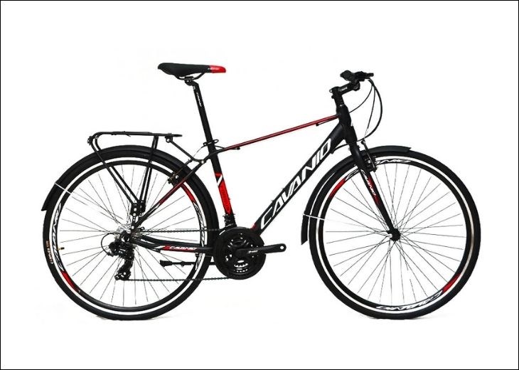 Xe đạp đường phố Touring Cavanio FOCUS 29 inch được trang bị bộ truyền động 8 líp hỗ trợ xe di chuyển mượt mà
