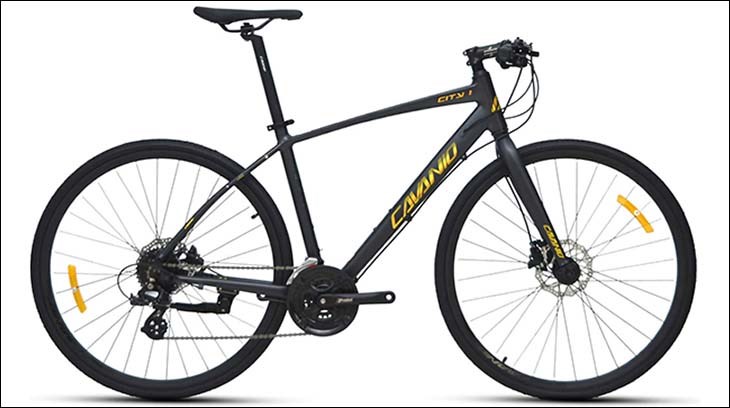 Xe đạp đường phố Cavanio City 1 sử dụng phanh Dầu Shimano MT200 có độ bám phanh cao, đảm bảo an toàn cho người lái