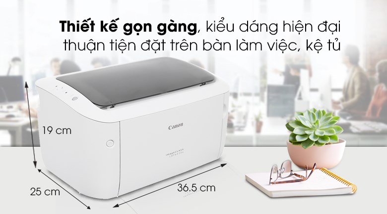 Máy in Canon LBP6030W có thể dễ dàng di chuyển và bố trí ở bất cứ đâu