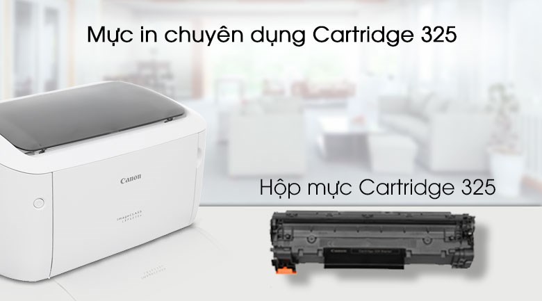 Máy in LBP6030W sử dụng hộp mực in chuyên dụng Cartridge 325