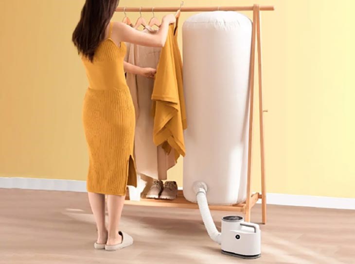 Máy sấy quần áo đa năng Mishio MK308 trang bị 3 chương trình hoạt động, phù hợp với nhiều chất liệu vải