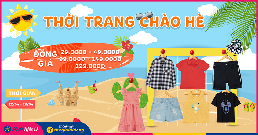 Thời trang chào hè trẻ em đồng giá 29.000Đ - 49.000Đ - 99.000Đ - 149.000Đ - 199.000Đ
