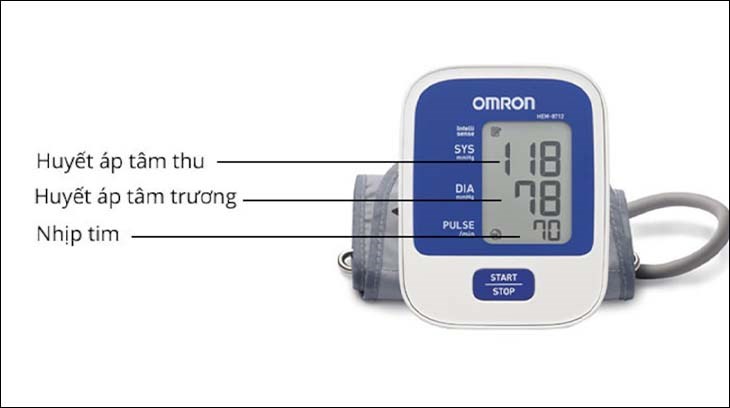 Thiết bị máy đo huyết áp sử dụng công nghệ Intellisense được thiết kế màn hình LCD lớn thể hiện các thông số rõ ràng, dễ dàng theo dõi 