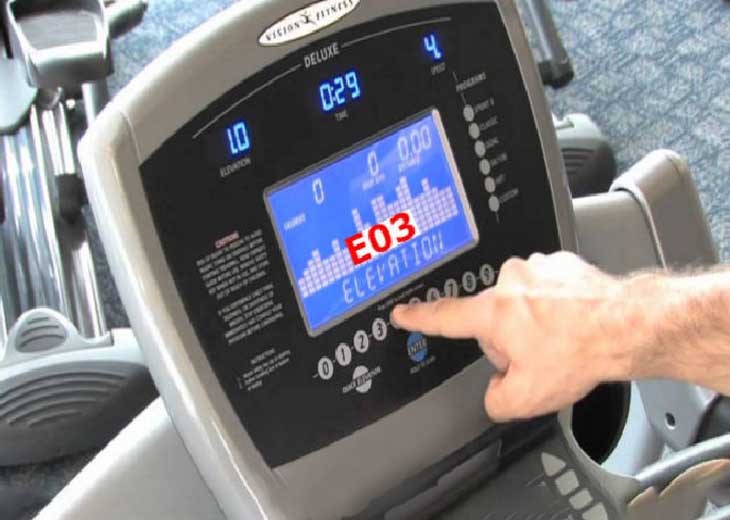 Động cơ máy chạy bộ hỏng có thể gây nên một số lỗi như E03