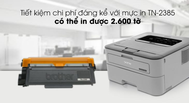 Sử dụng hộp mực in TN-2385 giúp tiết kiệm chi phí đáng kể