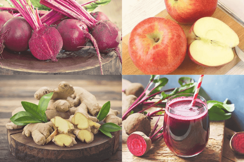 Cách làm nước ép củ dền với táo cực đơn giản